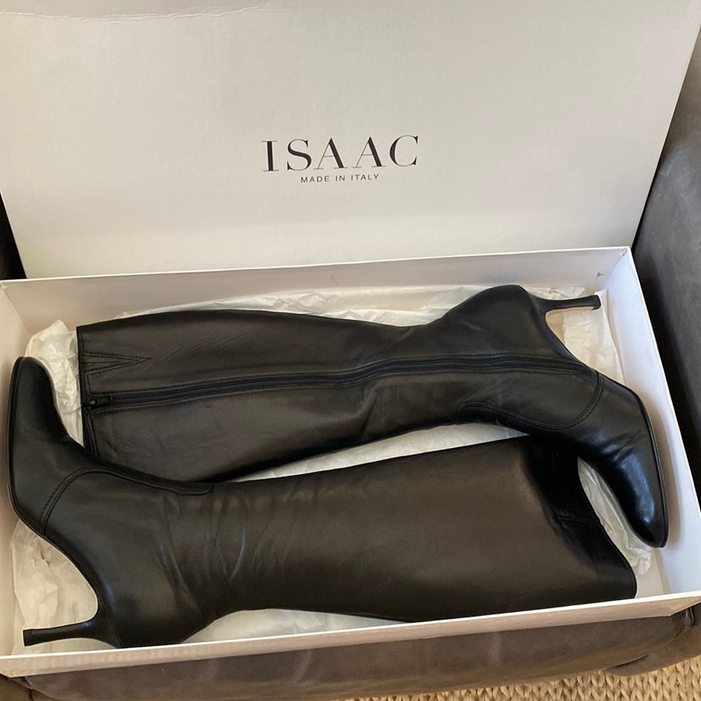 Tall Isaac soft leather boots.